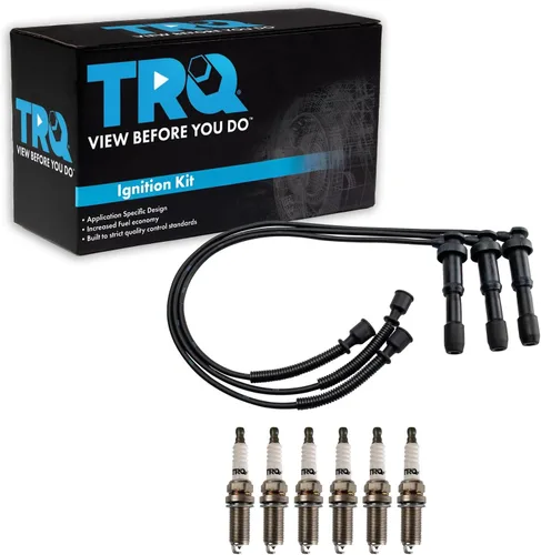 Miniatura 48 de Kit de bujías de chispa TRQ 5 piezas de bujías de iridio Compatible con Acura Integra 1992-2001 1999-2000 Honda Civic 1994-1995 Civic del Sol