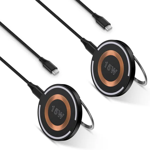 Soporte de cargador inalámbrico magnético para iPhone 15 14 13 12 Pro Max Plus SE, estación de carga rápida de 15 W para Samsung Galaxy S24 Ultra