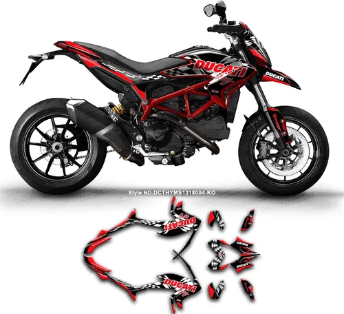 Miniatura 12 de Kit de adhesivos personalizados para Hypermotard Hyperstrada 821 2013 2014 2015 2016, DCTHYMS1318003-KO