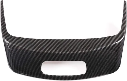 Miniatura 2 de YIWANG ABS cromo coche centro apoyabrazos caja interruptor botón marco adhesivo cubierta lentejuelas para Mercedes Benz Clase A W177 2019 2020 Fibra