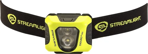 Miniatura 3 de Streamlight 61420 Enduro Pro linterna de cabeza LED de 200 lúmenes y 2250 candelas ultra ligera con pilas AA y correa elástica, caja, amarilla