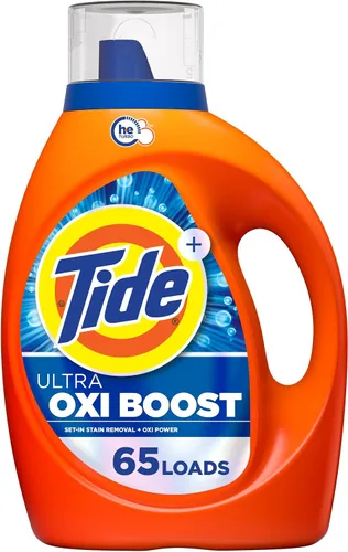 Miniatura 12 de Tide Ultra Oxi Boost - Detergente líquido para ropa con potencia extra de Oxi, 132 onzas líquidas, 94 cargas, removedor avanzado de manchas