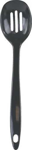 Reston Lloyd Cuchara ranurada de melamina utensilio de cocina de alta calidad con mango ergonómico resistente al calor, plástico duradero sin BPA,