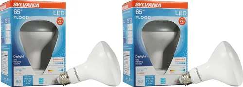 Miniatura 7 de Sylvania - Bombilla LED Flood BR30, equivalente a 65 W, eficiente 9 W, base media, regulable, 2700 K, blanco suave, 1 paquete (40460)