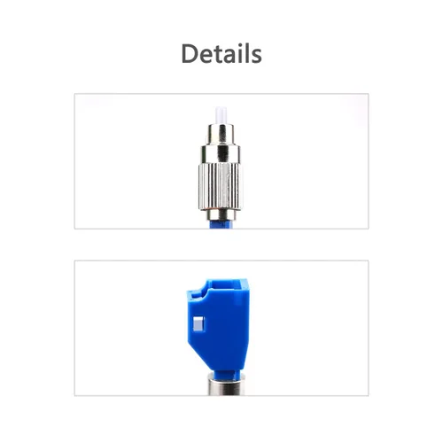 Miniatura 4 de Conector de fibra óptica, FC macho a LC hembra híbrido adaptador convertidor de fibra óptica compatible con medidor de potencia óptica localizador