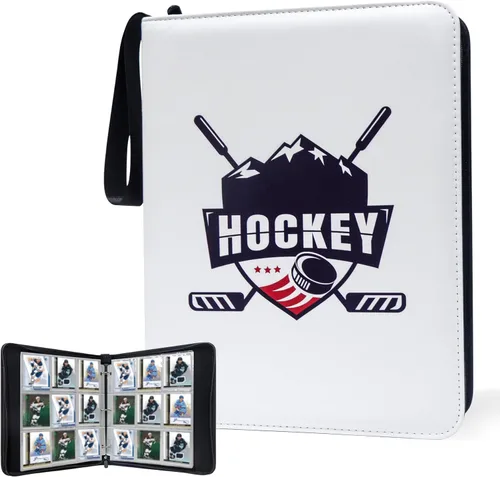 Miniatura 22 de Carpeta de tarjetas de fútbol de 400 bolsillos para tarjetas de fútbol 2025 2026, bolsa de almacenamiento portátil impermeable con fundas extraíbles