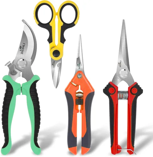 Miniatura 11 de Tijeras de Podar Resistentes, Tijeras de Jardín y Podadoras con Hojas de Acero SK5 Red-BIDMLI de 8.66" y Mangos de Aleación de Aluminio, Cortador