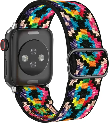 Miniatura 29 de Correas elásticas de nailon compatibles con Apple Watch de 1.496 pulgadas, 1.575 pulgadas, 1.614 pulgadas, 1.654 pulgadas, 1.732 pulgadas, 1.732