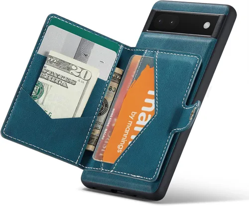 Miniatura 30 de Funda para Google Pixel 6 Pro, cartera magnética desmontable con ranura para efectivo, soporte de carga inalámbrica, función atril compatible