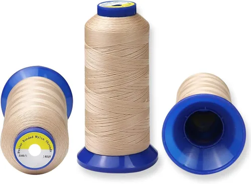 Miniatura 2 de Hilo de nailon para tapicería, cuero, jeans y tejido de pelo; resistente #69 T70 tamaño 210D/3 1400 yardas
