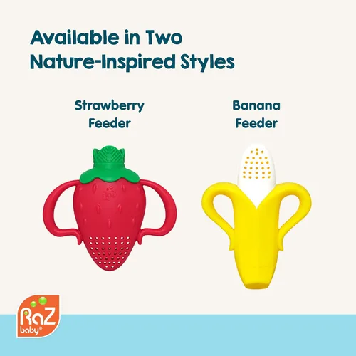 Miniatura 8 de RaZbaby Fruitique - Alimentador de frutas de una pieza para bebé, apertura más grande para rellenar y cabe más fruta fresca/congelada para aliviar