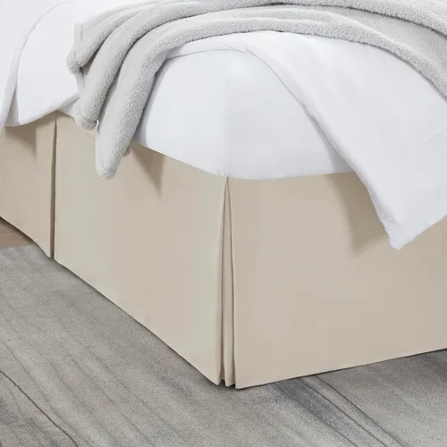 Miniatura 46 de Nestl Falda de cama individual blanca – Falda de cama de tamaño individual de 14 pulgadas de caída – Faldas de cama de microfibra cepillada – Falda