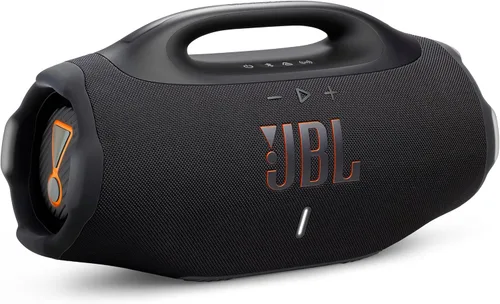 JBL Boombox 4 - Altavoz portátil impermeable más potente con sonido profesional masivo, hasta 34 horas de tiempo de reproducción y conexión de