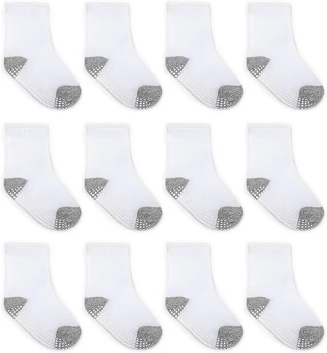 Miniatura 29 de Zaples - Calcetines con suela antideslizante y altura media para bebés, niños y niñas Negro