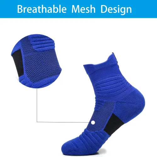 Miniatura 3 de Yoknatt Elite - Calcetines de baloncesto gruesos para ciclismo, calcetines deportivos para hombres, mujeres y niños