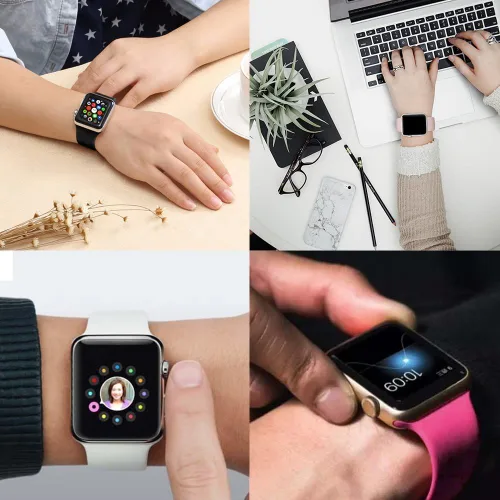 Miniatura 6 de Compatible con Apple Watch Band de 1.496 in 1.575 in 1.614 in 1.654 in 1.732 in 1.772 in 1.929 in, correa deportiva de silicona suave de repuesto