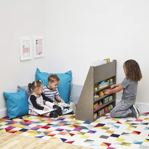 Miniatura 9 de ECR4Kids Cojín Jumbo para interiores y exteriores, para niños, 27 x 27 pulgadas, esenciales para el aula, turquesa