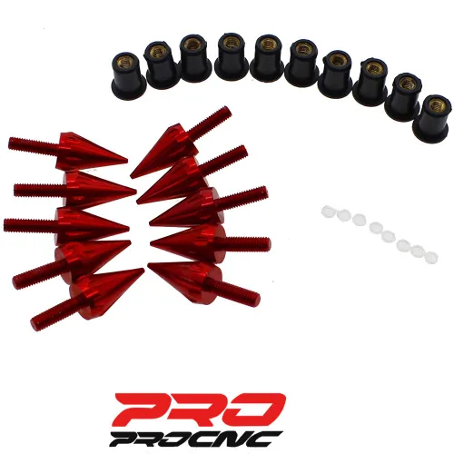 Miniatura 8 de PROCNC Tornillos de Bolos de Espiga para Motocicleta con Parabrisas Compatibles con Honda CBR 600rr 1000rr para Suzuki GSXR 600 750 1000 para Yamaha