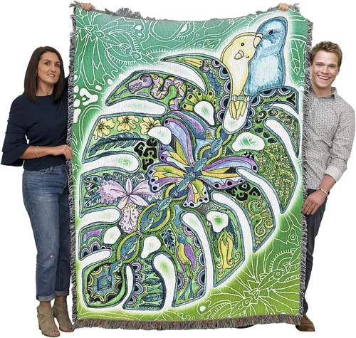 Miniatura 19 de Pure Country Weavers Sue Coccia - Manta de ovejas de cuerno grande, tótem de espíritus animales, manta de regalo tejida de algodón, fabricada