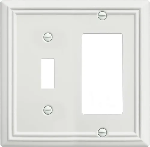 Miniatura 14 de Paquete de 2 cubiertas para interruptor de luz, placa de pared de triple palanca de níquel satinado, cubierta de placa de interruptor de metal