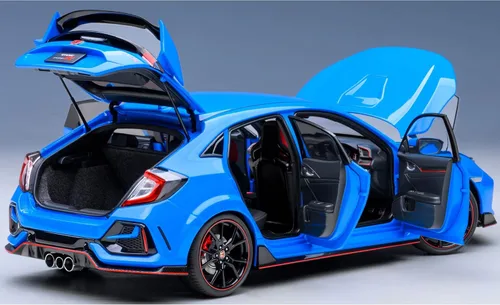 Miniatura 5 de Autoart 73224 - Coche Civic Type R (FK8) RHD (conducción a la derecha) Racing Blue Pearl 1/18 Model Car