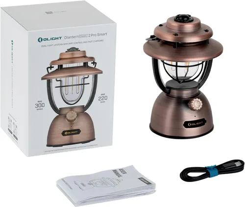 Miniatura 9 de OLIGHT Olantern Classic 2 Pro - Linterna de campamento con control de aplicación, linterna LED recargable de 300 lúmenes con fuentes de luz duales