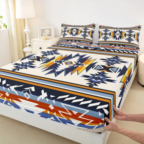 Miniatura 24 de Bonita sábana bajera ajustable para niños, tamaño individual, juego de ropa de cama rústica de pollo, decoración de dormitorio para niños y adultos