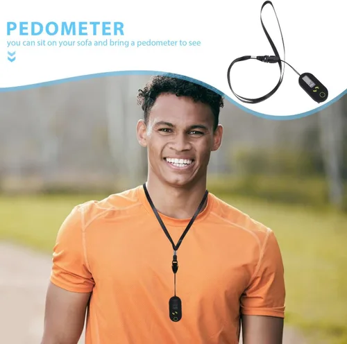Miniatura 8 de Kisangel Mini podómetro 3D para caminar, contador de pasos con clip para caminar, contador digital, rastreador de pasos deportivo, clips E