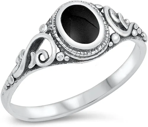 Miniatura 5 de Anillo de plata esterlina, elija su color Turquesa simulada