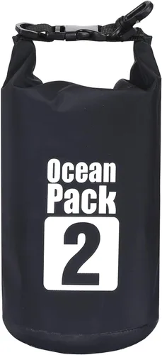 Miniatura 7 de 2L/3L/5L/10L/15L/20L/30L 500D Lona resistente PVC impermeable bolsa seca saco para kayak/canoa/pesca/rafting/natación/campamento/snowboard Rosado