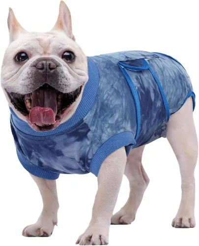 Miniatura 20 de Kuoser - Traje de recuperación para cirugía de perro, traje de recuperación suave y transpirable para perros, para esterilización femenina
