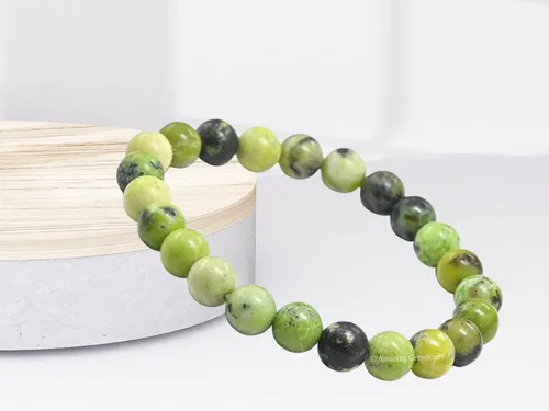 Miniatura 272 de Amazing Gemstone Pulsera de cristal para mujeres y hombres, pulsera de cristal curativo de protección, pulsera elástica con cuentas de piedras