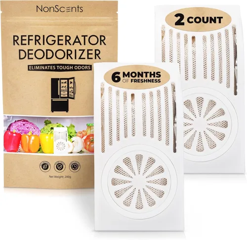 NonScents Desodorante para Refrigerador – Eliminador de Olores para Nevera y Congelador – Supera al Bicarbonato de Sodio y Desodorante con Carbón
