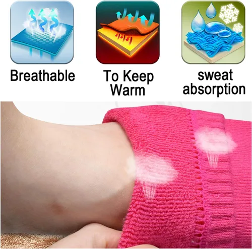 Miniatura 8 de Calcetines térmicos para hombres y mujeres, calcetines térmicos con batería eléctrica recargable, para invierno, cálido, con aislamiento térmico