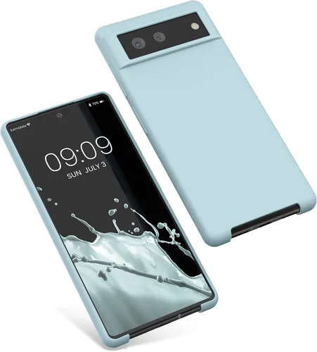 Miniatura 516 de kwmobile Funda Compatible con Google Pixel 6 Pro - Funda de teléfono de silicona TPU con acabado suave - Azul Arrecife