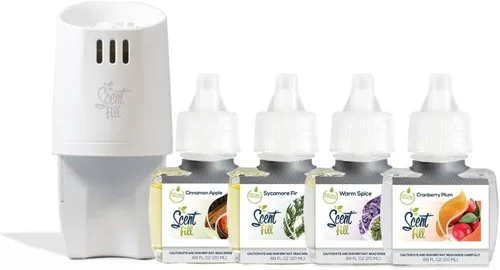 Miniatura 7 de Scent Fill Ambientador Enchufable de Naranja y Clavo, Repuestos de Aceite Perfumado, 2 Repuestos + Difusor