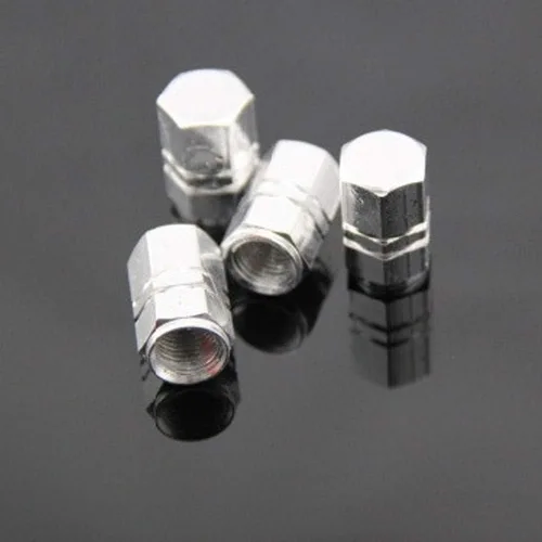 Miniatura 7 de Tapones de válvula de aire de aluminio, 4 unidades, para camión, coche, bicicleta, color azul