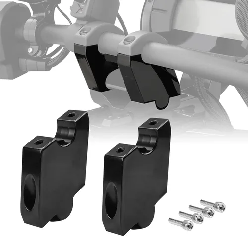 Kit elevador de manillar de aluminio de 2 pulgadas para Can-Am Ryker 600 900 Rally Sport 2019-2026 | Juego de elevador de soporte ajustable para Can
