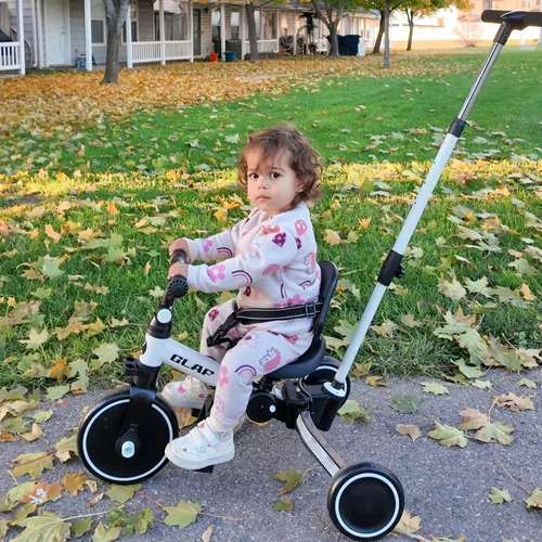 Miniatura 3 de Glaf Triciclo para Niños Pequeños 1-3 Bicicleta para Niños Pequeños con Mango de Empuje 2-4 Años Bicicleta de Bebé Juguete para Niños y Niñas de 1