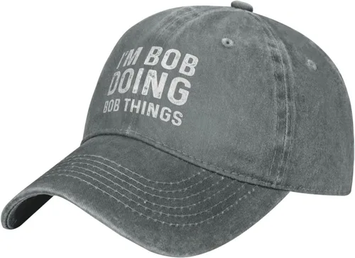Miniatura 2 de Im Bob Doing Bob Things - Sombreros de béisbol para mujer, sombreros de moda, Gris