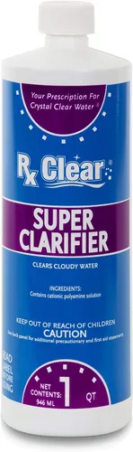 Miniatura 8 de Rx Clear Clarificador súper fuerte Limpia el agua turbia para piscinas y spas sobre el suelo o en el suelo Botellas de 1 cuarto de galón