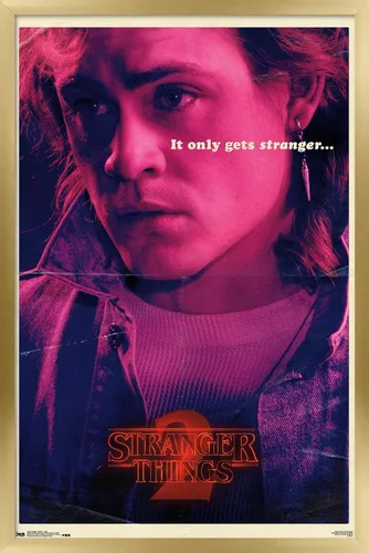 Miniatura 15 de Trends International Netflix Stranger Things: Season 2 - Póster de Billy Wall, 14.725 x 22.375 pulgadas, versión enmarcada de madera de granero