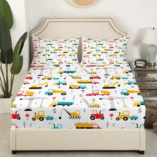 Miniatura 10 de Juego de sábanas bajeras para niños de Red Race Car tamaño individual, juego de ropa de cama con bandera de carreras de deportes extremos