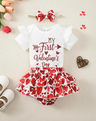 Miniatura 23 de Mioglrie Conjunto de ropa para bebé recién nacida, conjunto de pantalones cortos, conjunto floral de verano, ropa de bebé linda para niña