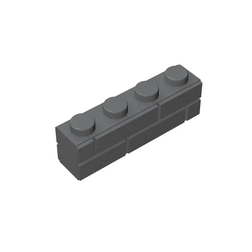 WEBRICK Bloque de ladrillos clásico a granel, ladrillos de perfil de mampostería, 100 piezas de ladrillo de perfil de mampostería gris oscuro de 1 x