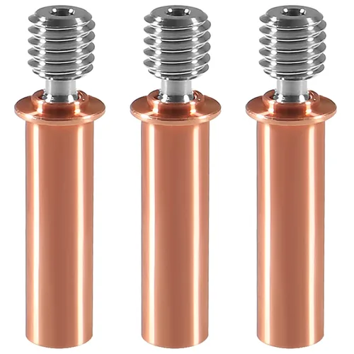 Miniatura 8 de 5 piezas CR10 bimetálico Heatbreak, actualización suave todo metal bimetálico cobre titanio Heatbreak garganta alta temperatura para Creality 3D