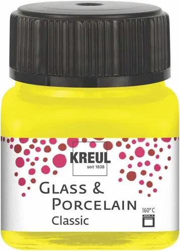 Miniatura 5 de Kreul Pintura de vidrio y porcelana, verde manzana, 0.7 fl oz