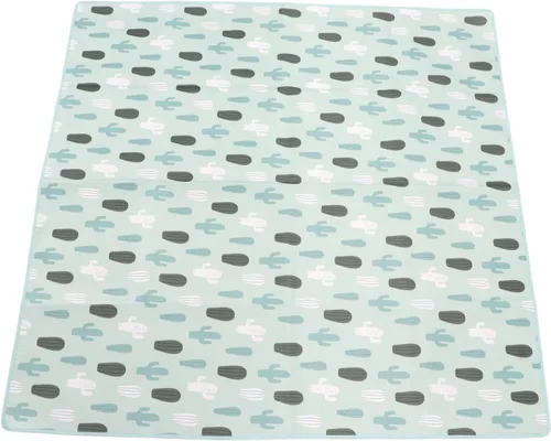 Alomejor Tapete de juego grande acolchado plegable para bebé, tapete de juego de cactus verde para gatear, tapete grueso para recién nacido