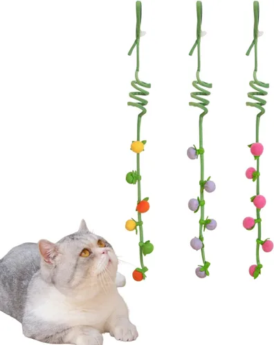 Miniatura 12 de Juguete para gatos, bola de sisal, juguete colgante para gatos, hecho a mano, cuerda para gatos, masticable, respetuoso con el medio ambiente