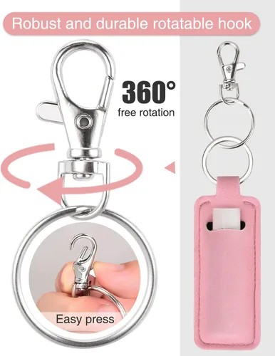 Miniatura 2 de Meiiy Chapstick - Llavero para bálsamo labial, funda para lápiz labial, soporte para brillo de labios, relleno de calcetines, regalo para mujeres